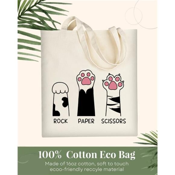 Tote Bag  canvas Tote Shoulder Book Bag Shopping bag - Picture 4 of 6